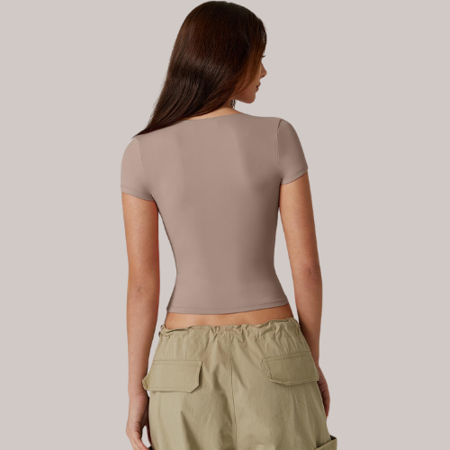 V Neck Short Sleeve T Shirts