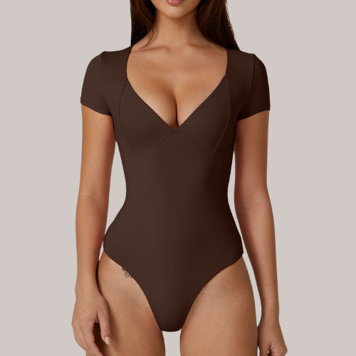 V Neck Bodysuit