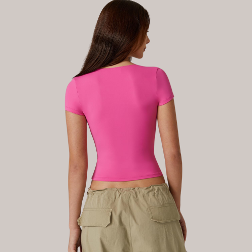 V Neck Short Sleeve T Shirts