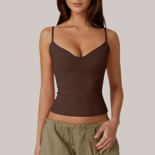 Sleeveless Sweetheart Neck Cropped Tank Top