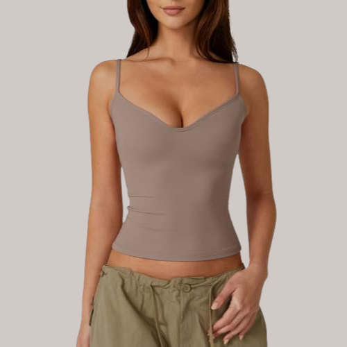 Sleeveless Sweetheart Neck Cropped Tank Top