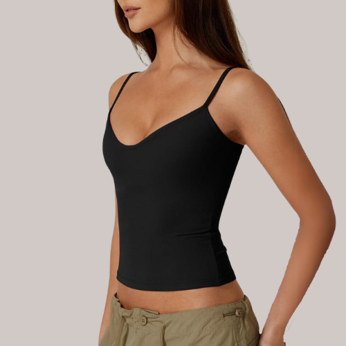 Sleeveless Sweetheart Neck Cropped Tank Top
