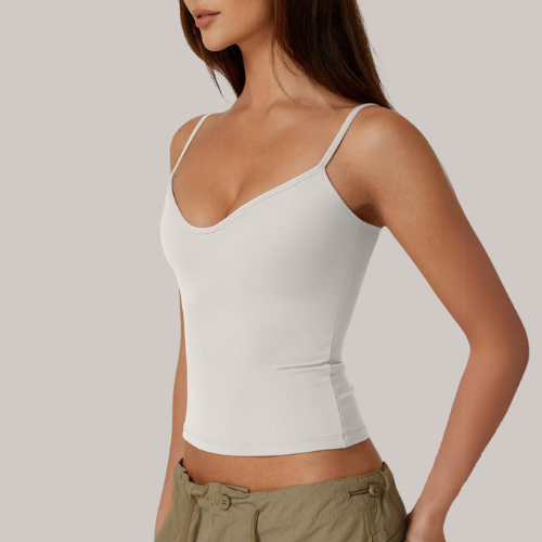Sleeveless Sweetheart Neck Cropped Tank Top
