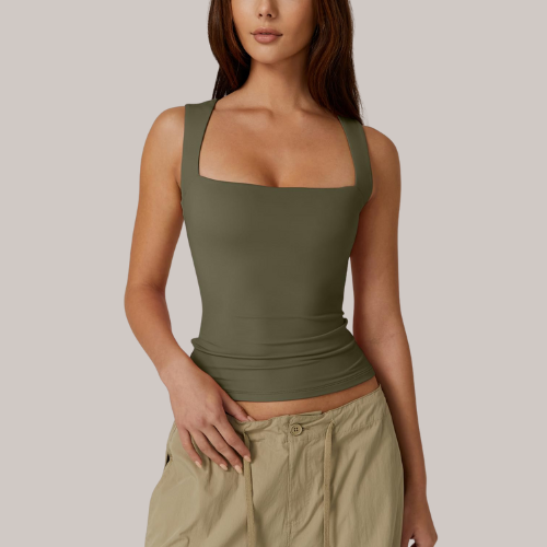 Square Neck Sleeveless