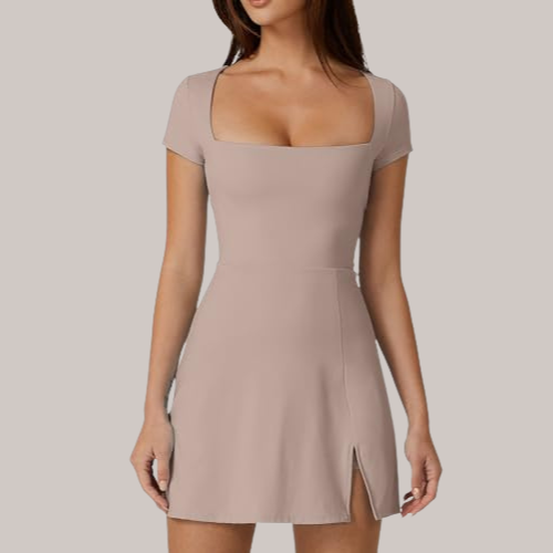 Square Neck Tennis Dress