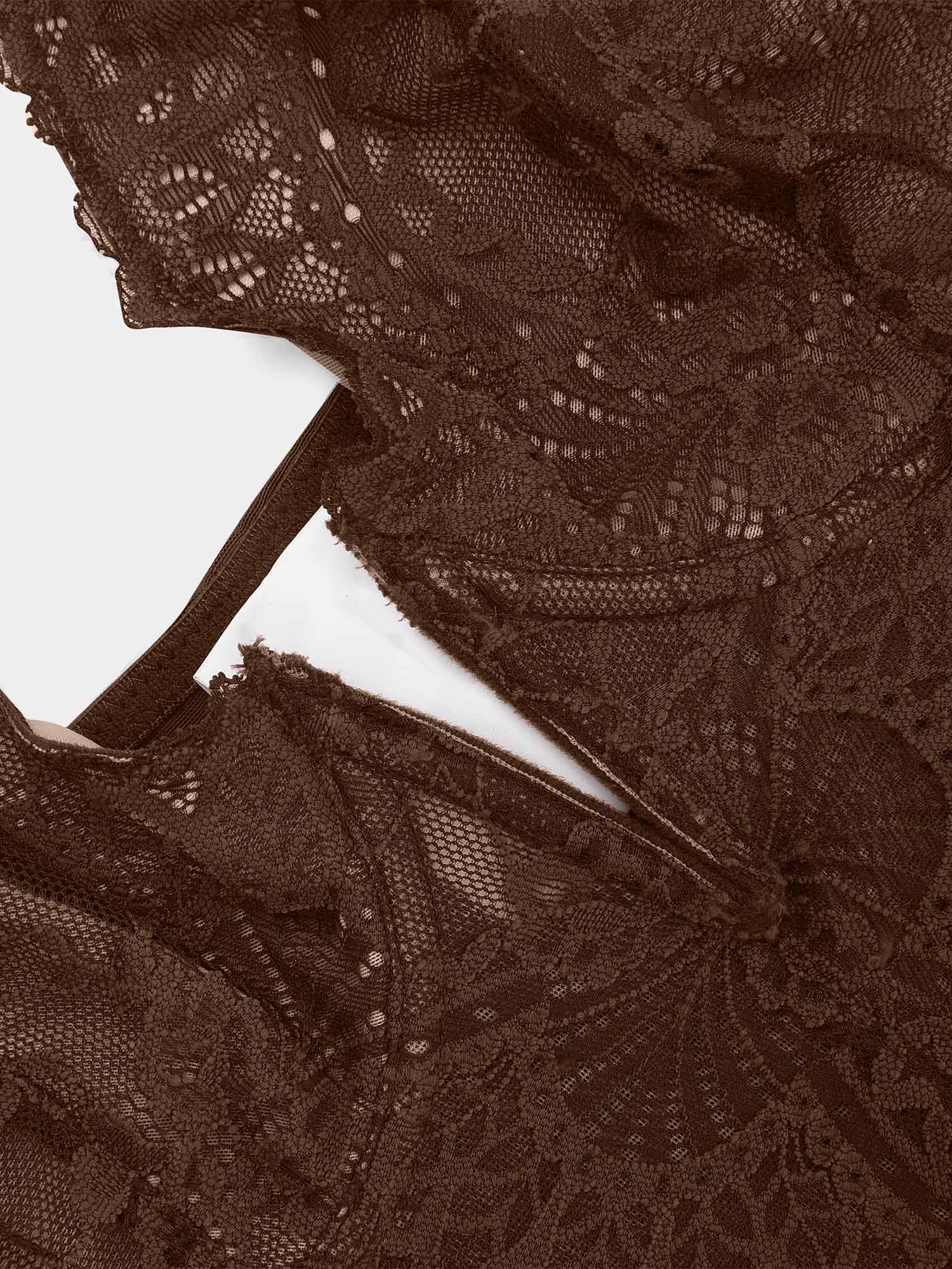Lace Deep-V Neck Bodysuit