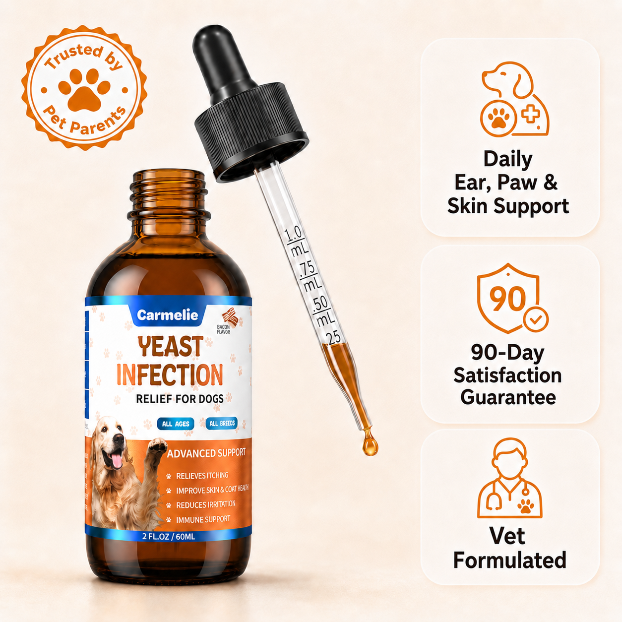 Yeast Infection Relief Drops for Dogs