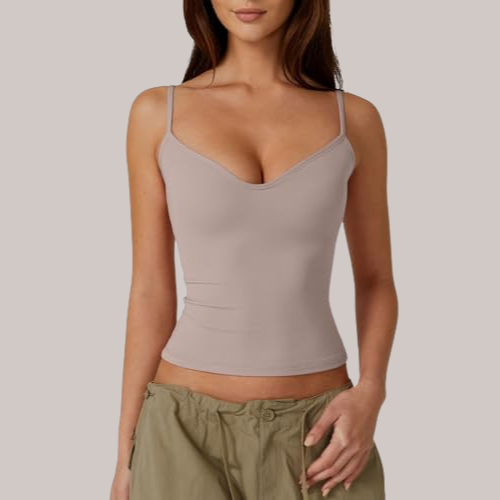 Sleeveless Sweetheart Neck Cropped Tank Top