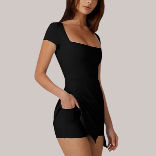 Square Neck Tennis Dress