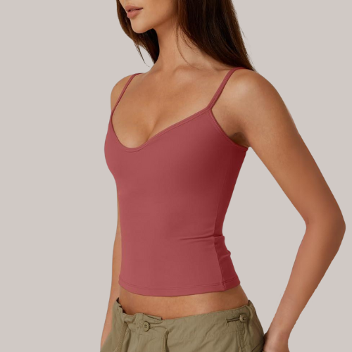 Sleeveless Sweetheart Neck Cropped Tank Top