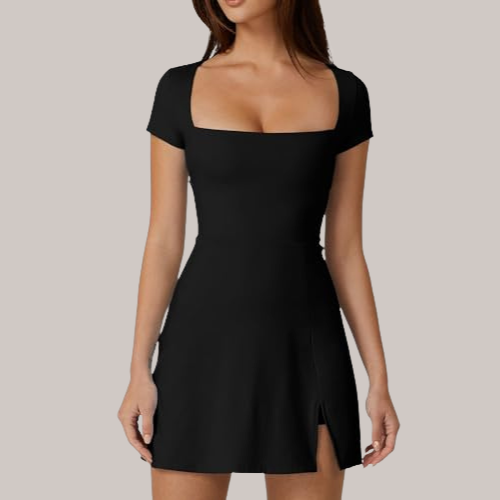 Square Neck Tennis Dress