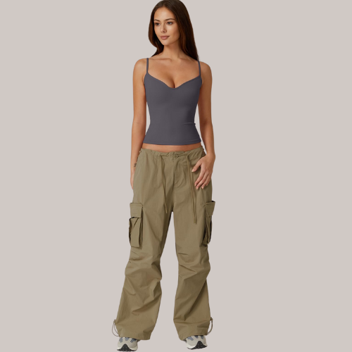 Sleeveless Sweetheart Neck Cropped Tank Top
