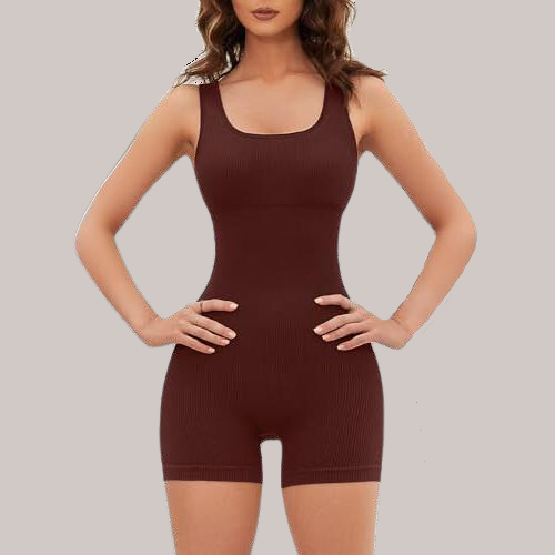 Seamless Romper Square Neck Padded Bra