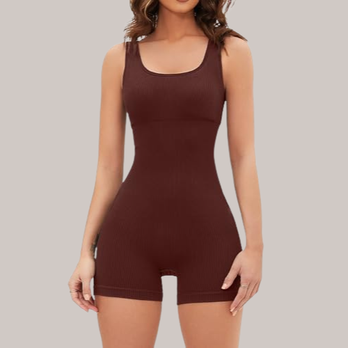 Seamless Romper Square Neck Padded Bra
